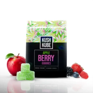 Kush Kube Apple Berry Gummies | Punch THC delta 9 Gummies