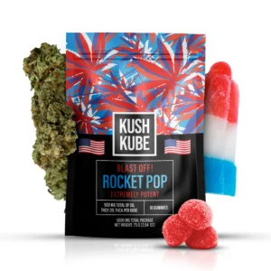 Rocket Pop Kush Kube 500mg THC | Blast Off Flavor & Power