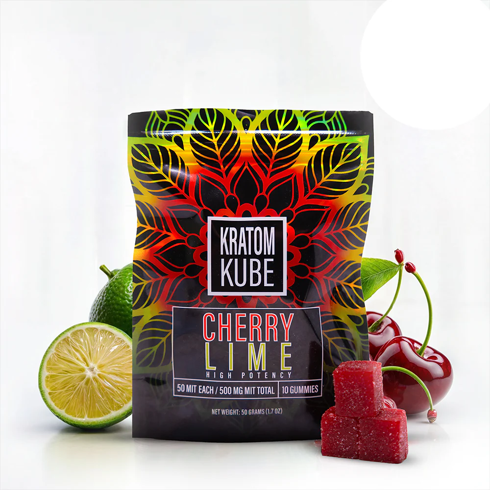 Kush Kubes Kratom Gummies Cherry Lime