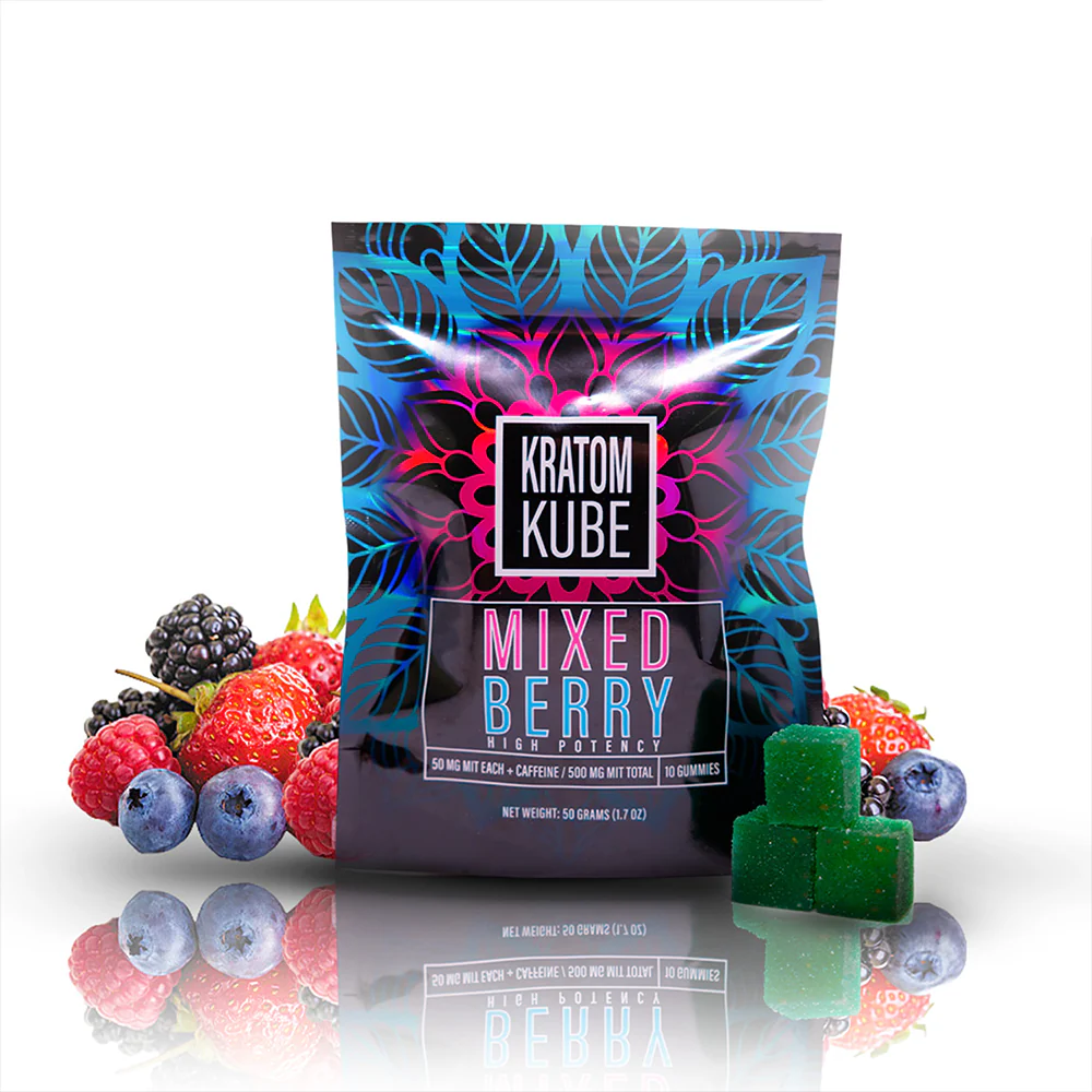 Kush Kubes Kratom Gummies Mixed Berry