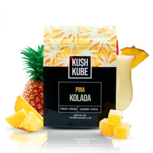 Kush Kube Pina Colada Gummies | Punch THC delta 9 Gummies